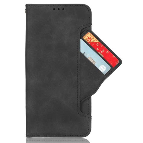 For Infinix Hot G X B Skin Feel Calf Texture Card Slots Leather