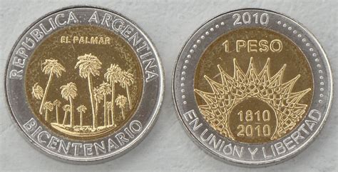 Argentinien Argentina Peso Gedenkm Nze El Palmar Palmen Km