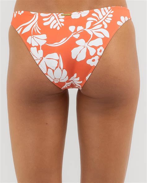 Shop Billabong Barefoot Tropic Bikini Bottom In Red Fast Shipping