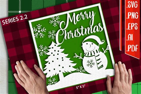 Christmas Card 2 2 Svg Eps Ai Png Pdf Graphic By Assalwaassalwa