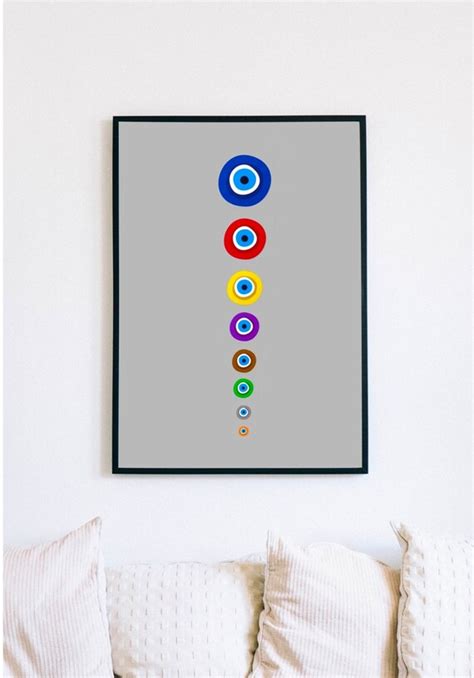 Evil Eye Art Digital Art Wall Art Prints Home Decor - Etsy