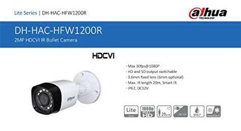 Buy Dahua Dh Hac Hfw Rp Mp Hdcvi Ir Bullet Camera Online At