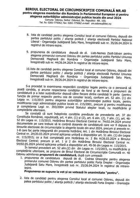 Proces Verbal De Sedinta Nr 46 26 04 2024 Comuna Odoreu