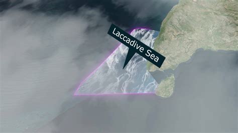 Laccadive Sea Map - Clouds Effect 40862182 Stock Video at Vecteezy