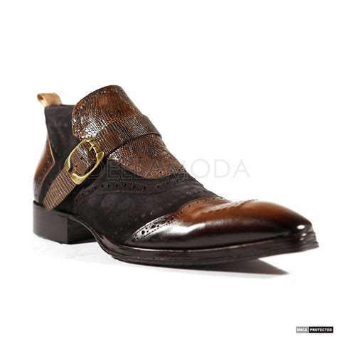 Jo Ghost Mens Italian Diver Camoscio Brown Boots Jg4105 Material