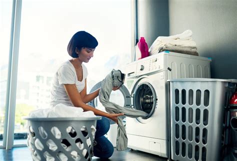 laundry    relax  young woman