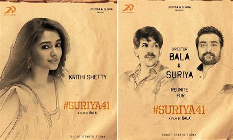 Suriya 41 Mamitha Baiju And Kriti Shetty Join This Bala Directorial