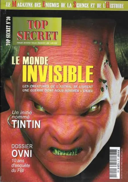 MAGAZINE TOP SECRET n 30 énigmes de la Science et de l Histoire OVNI