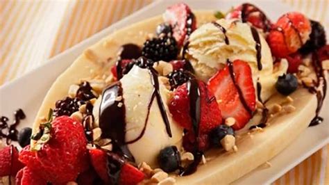 Banana Split Helado Recetas Lider