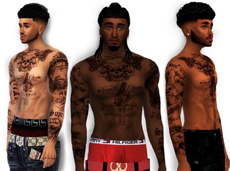 XxBlacksims Tattoos | Sims 4 tattoos, Sims 4 black hair, Sims 4 toddler