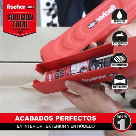 Sellador adhesivo MS Solución Total color blanco 570946 Fischer