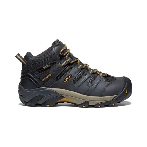 Mens Lansing Mid Steel Toe Waterproof Shoe By Keen