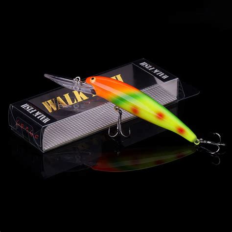 WALK FISH señuelo de Pesca Artificial Wobbler cebos duros de 115mm