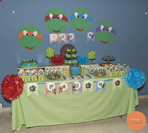 Ninja Turtles Tortugas Party Fiesta Kinder Geburtstag Torte