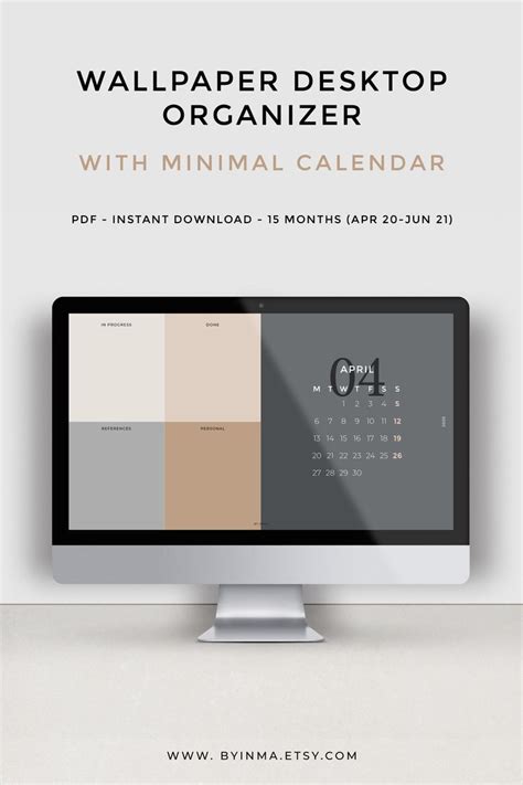 Aesthetic Desktop Wallpaper Organizer Minimal Desktop Background