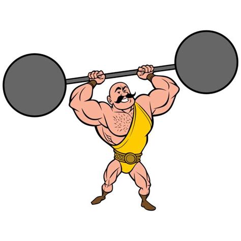 Circus Strong Man Cartoon