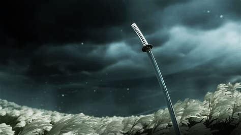 HD wallpaper: Ghost of Tsushima, katana, clouds, PlayStation 4 ...