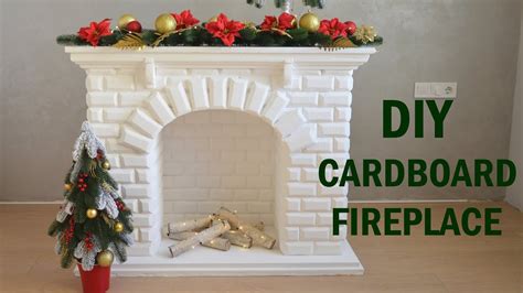 Diy Cardboard Fireplace Youtube