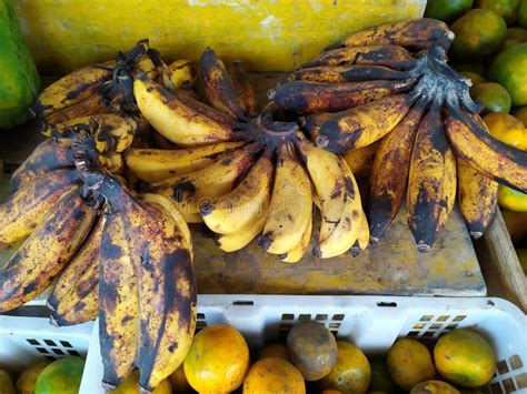 Bananas Vendidas A Uma Frutaria Na Berma Da Estrada Foto De Stock