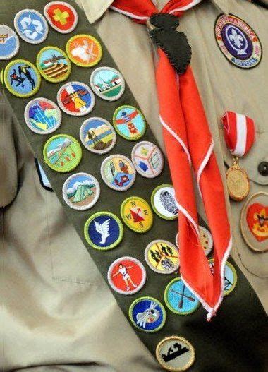 Scout Merit Badge Sash Placement