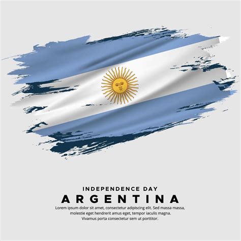 New Design Of Argentina Independence Day Vector Argentina Flag With