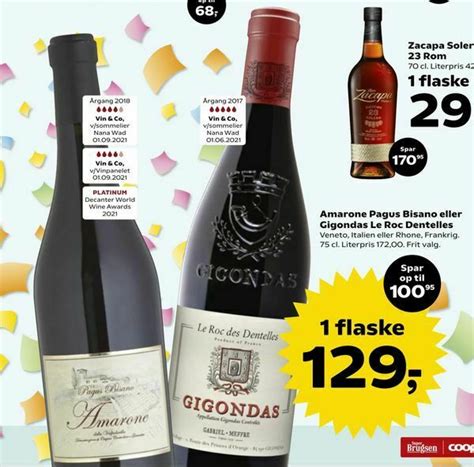 Amarone Pagus Bisano Eller Gigondas Le Roc Dentelles Tilbud Hos Kvickly