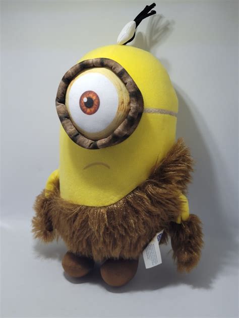 Minions Stuart Minion Caveman Plush Cuddly Soft Toy Teddy By