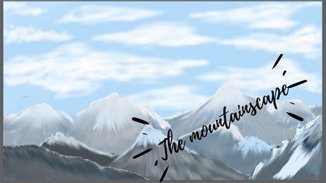 How To Draw A Simple Mountainscape Digital Acrylic Painting Corel