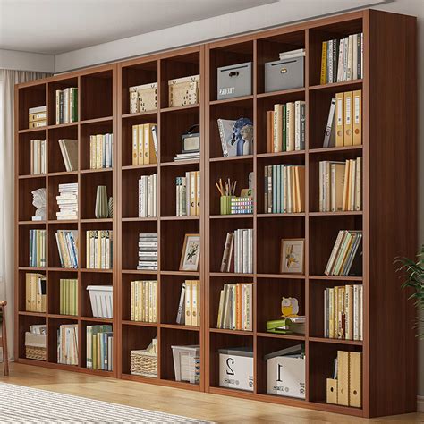 Biblioth Que En Bois De Grande Taille Tag Re Livres C T Salon Moderne