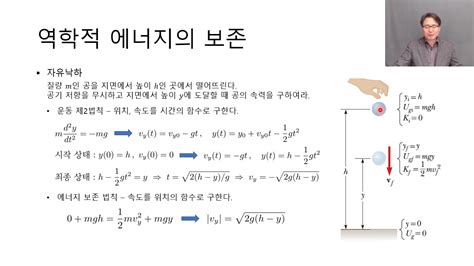 일반물리학 1 8 에너지 보존 법칙 Youtube