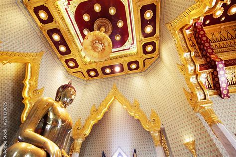 interior of golden buddha temple Stock Photo | Adobe Stock