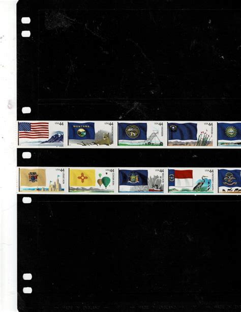 Flags Of Our Nation C Us Postage Coil Strip Set Of Vf Mnh