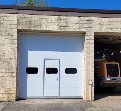 Commercial Garage Doors With A Man Door In Central Jersey