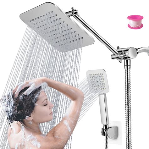 Buy COSYLAND Shower Head Combo 8 Inch High Pressure Rain Showerhead