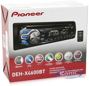 Pioneer DEH X4600BT Dehx4600bt In Dash Single DIN Car Stereo