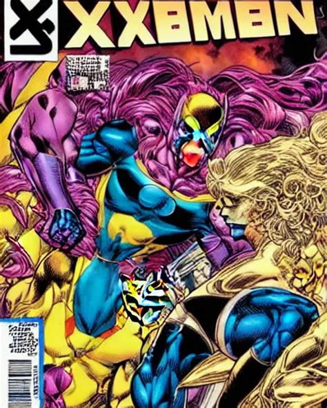 X Men Cover By Jim Lee Marvel Comics Stable Diffusion