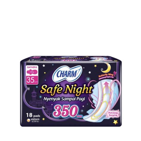 Jual Charm Safe Night Pembalut Wanita Cm Pcs Shopee Indonesia