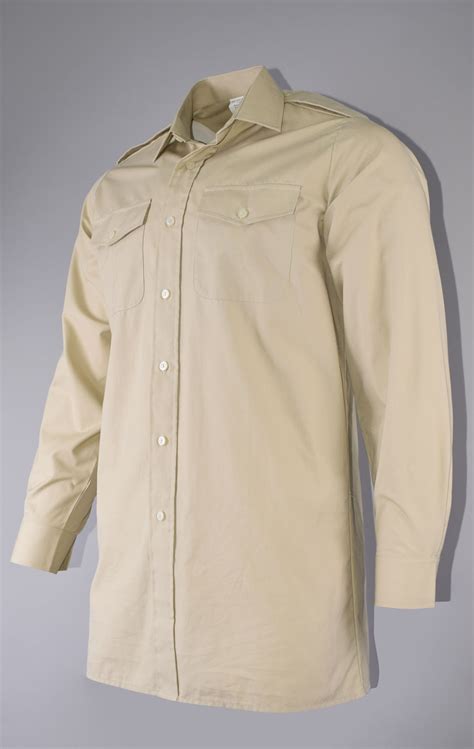 Рубашка армейская fawn (khaki) б/у Англия, купить в Интернет-магазине ...