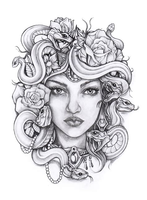 Medusa Tattoo Drawing