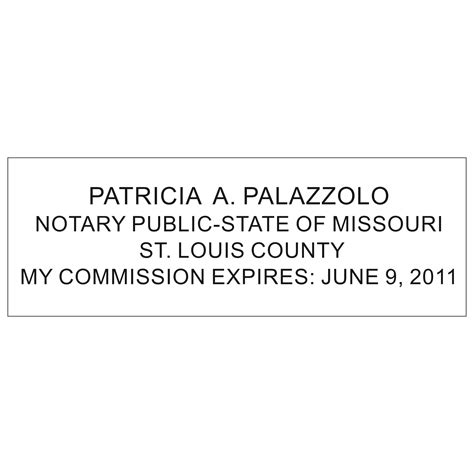 Missouri Notary Stamp Winmark Stamp And Sign Stamps And Signs