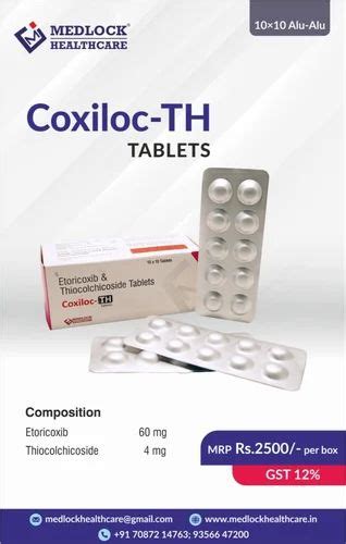 Etoricoxib Thiocolchicoside Tablet At Rs 2500 Box Etoricoxib 60mg And