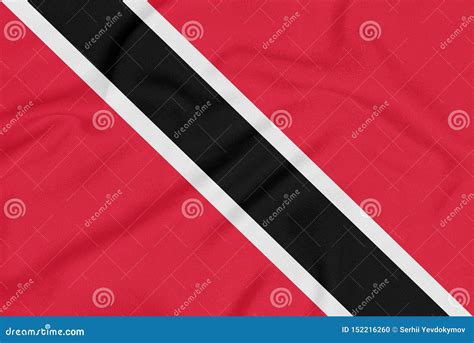 Bandera De Trinidad And Tobago En Tela Texturizada S Mbolo Patri Tico