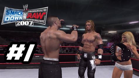 Wwe Smackdown Vs Raw 2007 Season Mode Edge Part 1 Youtube