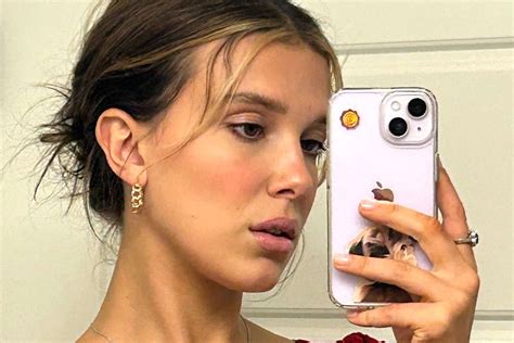 Millie Bobby Brown Channels 'Ken-Energy' in Barbie Pink Makeup Selfie