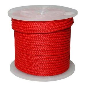 T W Evans Cordage In X Ft Twisted Red Polypro Rope