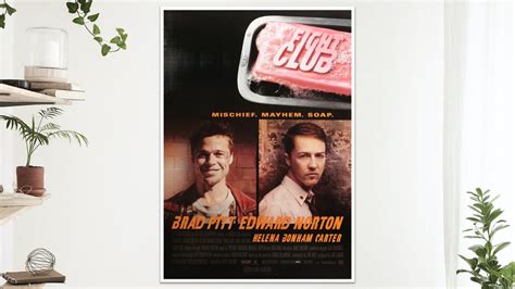 Fight Club Movie Art Film Poster Print Wall Art T A4 A3 Etsy Uk