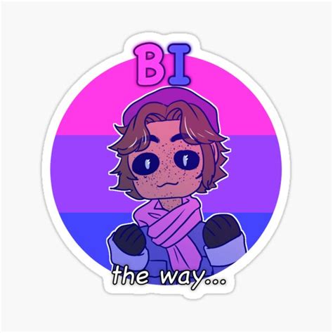 Bi Pride Sticker Sticker For Sale By Jeancolors Redbubble