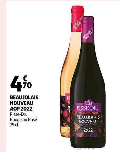 Promo Beaujolais Nouveau Aop 2022 Chez Auchan ICatalogue Fr