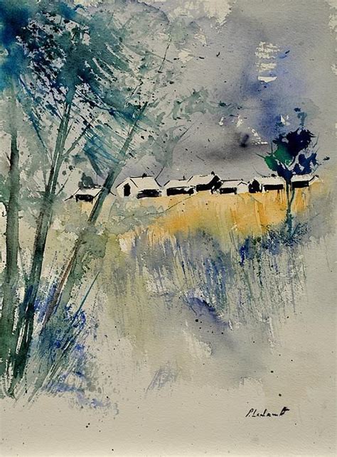 Watercolor 214092 By Pol Ledent Watercolor Landscape Painting