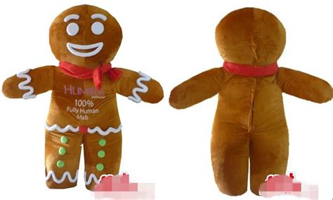 Gingerbread Man Gingerbread Mascot Costume Customizable Adult Size With